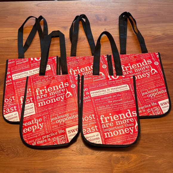 lululemon athletica Handbags - Lululemon Reusable Shopping Bag Small - Bundle of‎ 5